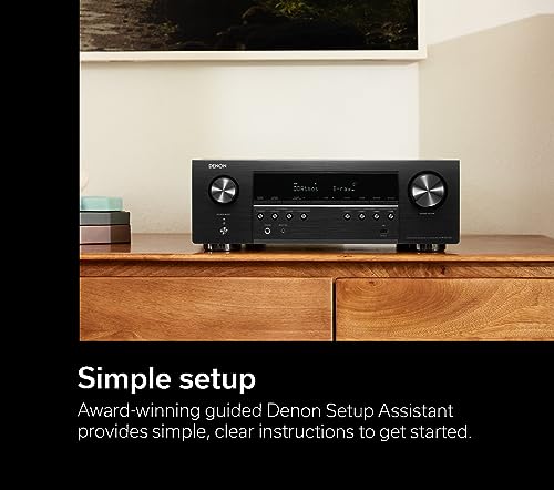 Denon AVR-S970H 8K Ultra HD 7.2 Channel AV Receiver, Black B496