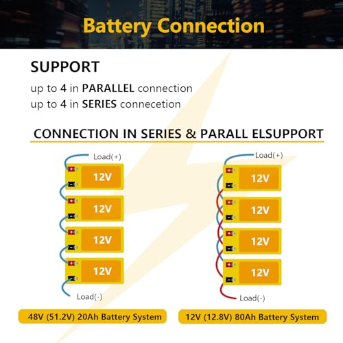 12V 20Ah LiFePO4 Deep Cycle Battery 2 Pack with 40A BMS X9348