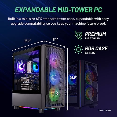 Skytech Nebula Gaming PC Desktop, Ryzen 5 5600, RTX 3050, 1TB SSD, 16GB RAM Q7363