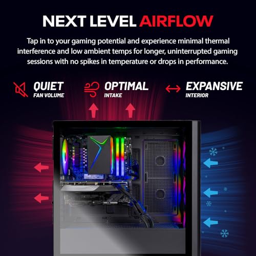 Skytech Blaze4 Mini Gaming PC Desktop, Ryzen 7 5700, RTX 4060, 1TB SSD, 16GB RAM W80305