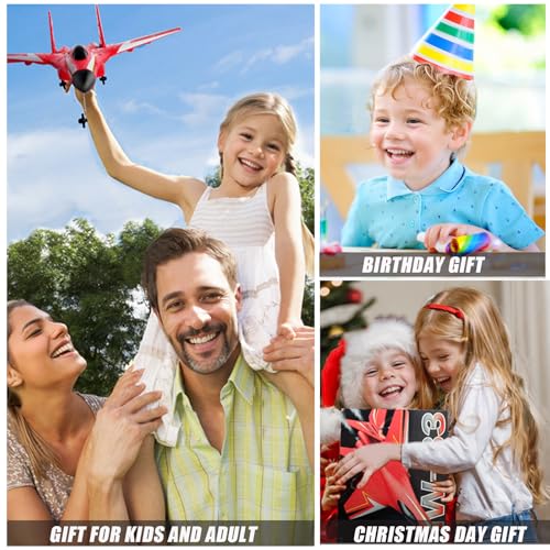 Remote Control Airplane 2 Channel Foam RC Glider for Kids Beginners Blue G3553
