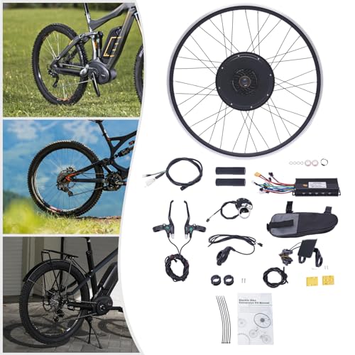 Electric Bike Conversion Kit 48V 1000W 700C Front/Rear Hub Motor with LCD Display R6066