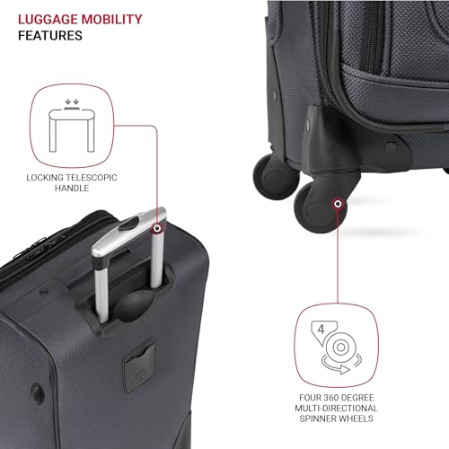 SwissGear Sion Softside Expandable Roller Luggage 3 Piece Set N784870