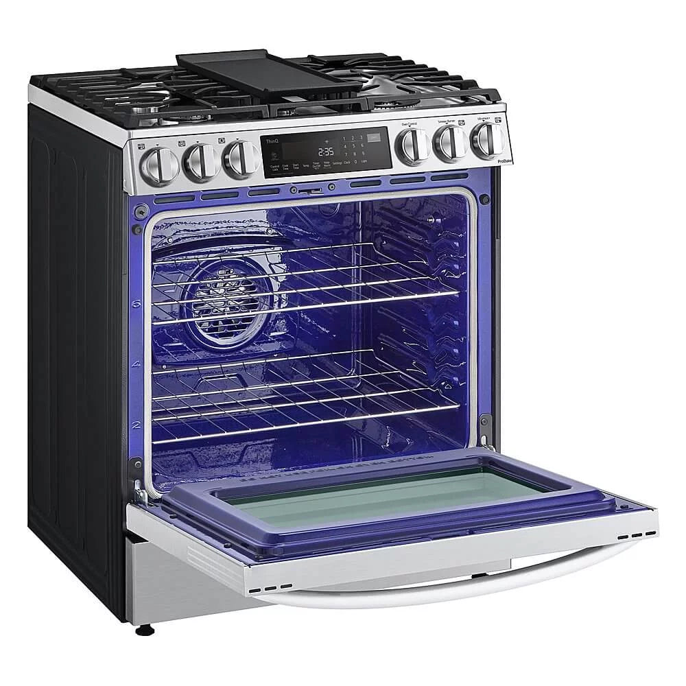 LG LSDL6336 30" Smart Dual Fuel Range, Stainless Steel E61526