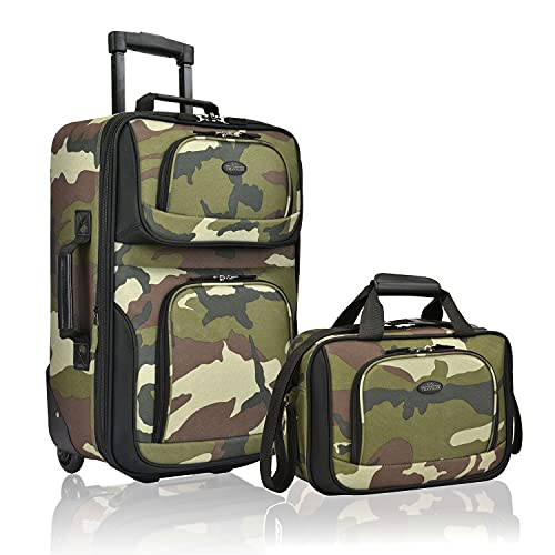 U.S. Traveler Rio Expandable Carry-on Luggage, Orange R95197
