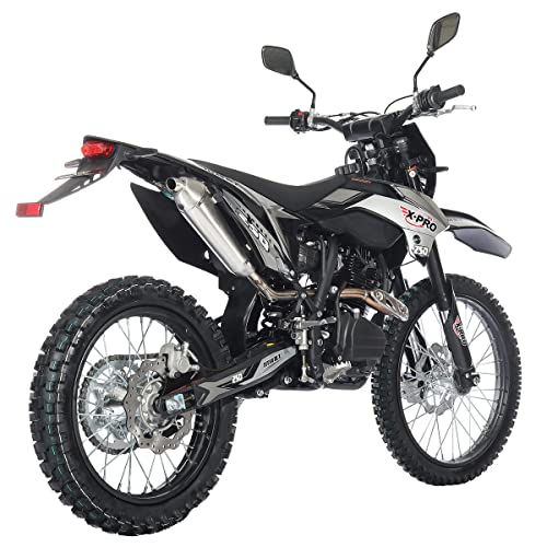 X-PRO Titan DLX 250cc Gas Dirt Bike Pit Bike Adult Bike, 21"/18" Wheels, Green A13711