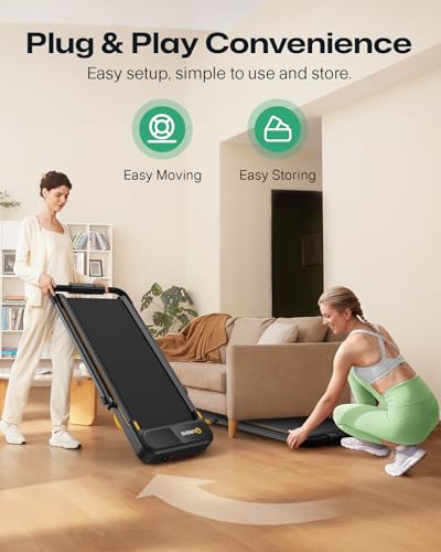 UREVO Strol 2E Smart 2-in-1 Folding Treadmill with Safety Handle E1534