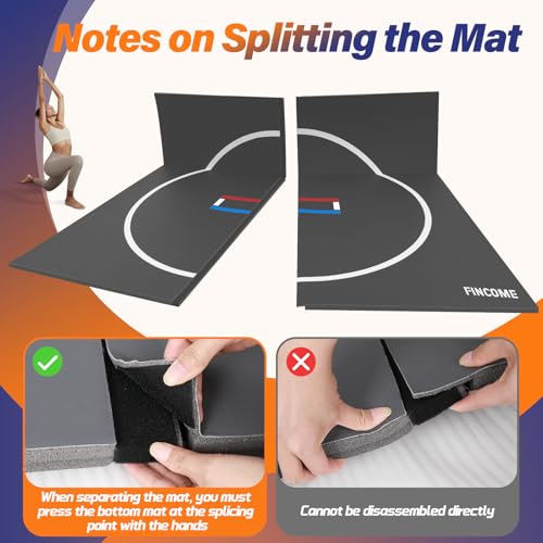 10' x 10' Black Wrestling Mat for BJJ MMA Training C811557