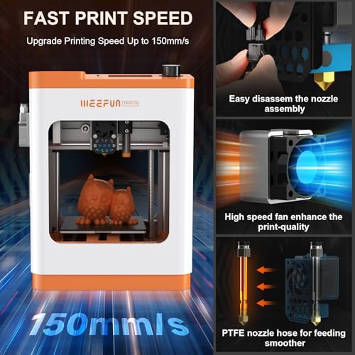 TINA2 Mini 3D Printer by HEPHI3D, Fully Assembled FDM Printer for Beginners N698