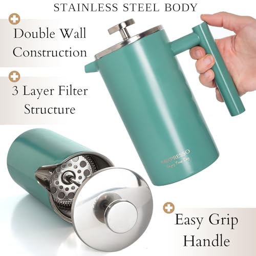 Mixpresso Stainless Steel French Press Coffee Maker 27 Oz T829384