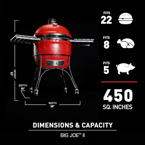 Kamado Joe Big Joe Series II 24-inch Ceramic Charcoal Grill and Smoker L9348