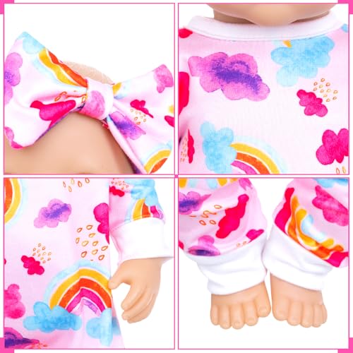 Ecore Fun 5 Sets Baby Doll Clothes and Headbands for 14-16 Inch Dolls R1250