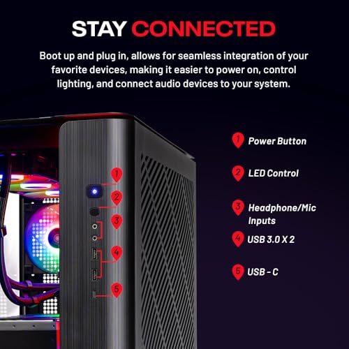 Skytech Gaming Chronos 3 Desktop PC, Ryzen 7 7700, RX 9070XT 16GB, 2TB SSD, 32GB RAM, Win 11 W177685