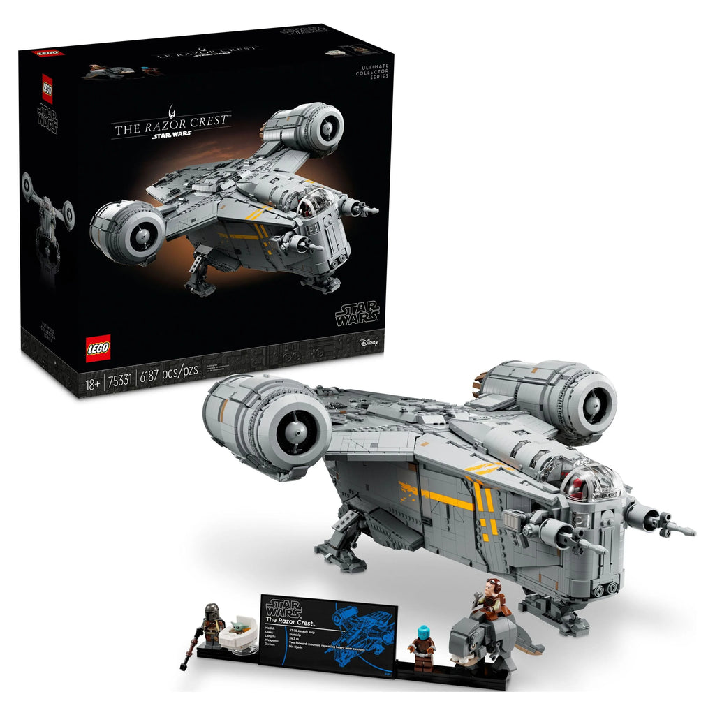 LEGO Star Wars The Razor Crest 75331 UCS Set, Ultimate Collectors Series Starship Model Kit for Adults, Large Iconic The Mandalorian Memorabilia Collectable