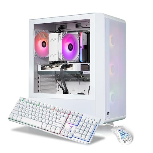 Thermaltake LCGS Quartz R66 Gaming Desktop, AMD Ryzen 5 5600, RX 6600, 1TB NVMe, Windows 11 K558