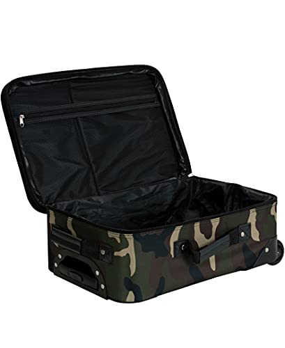 Rockland Journey Softside Upright Luggage Set, Expandable, 4-Piece K56322