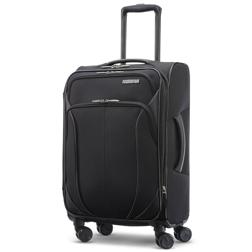 American Tourister 4 KIX 2.0 Expandable Softside Luggage with Spinner Wheels, 20, Classic Blue W994960