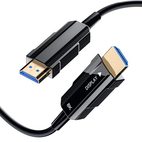 Fiber Optic HDMI Cable 50ft, 8K HDMI 2.1, 48Gbps Y627149