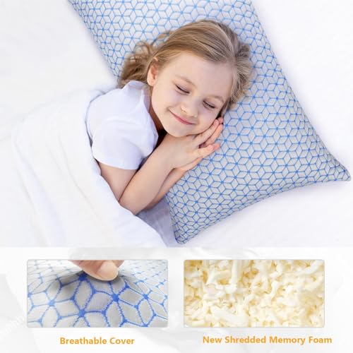 Shredded Memory Foam Pillows King Size Set of 2, Cooling Adjustable Y9020