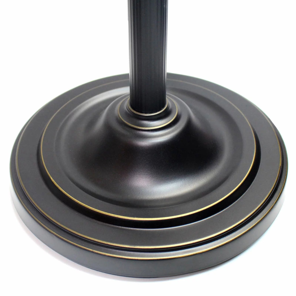 Elegant Designs 2-Light Floor Lamp with White Marble Glass G568