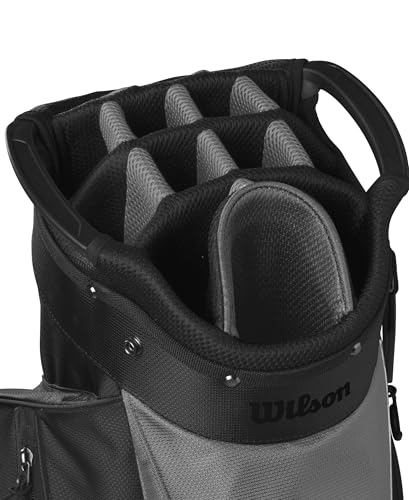 Wilson Feather Golf Cart Bag - Black/Grey/Red V219140