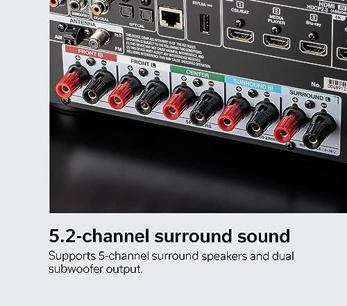 Denon AVR-S670H 5.2 Ch Home Theater Receiver (2023 Model) - 8K UHD HDMI, Bluetooth & Wi-Fi, Renewed I29379