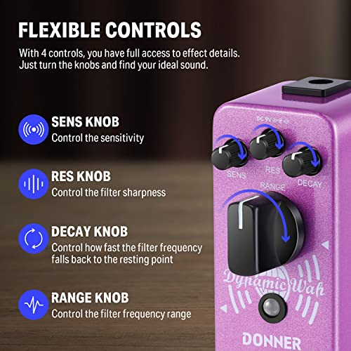 Donner Morpher Mini Distortion Guitar Pedal 3 Modes for Electric Guitar V47970