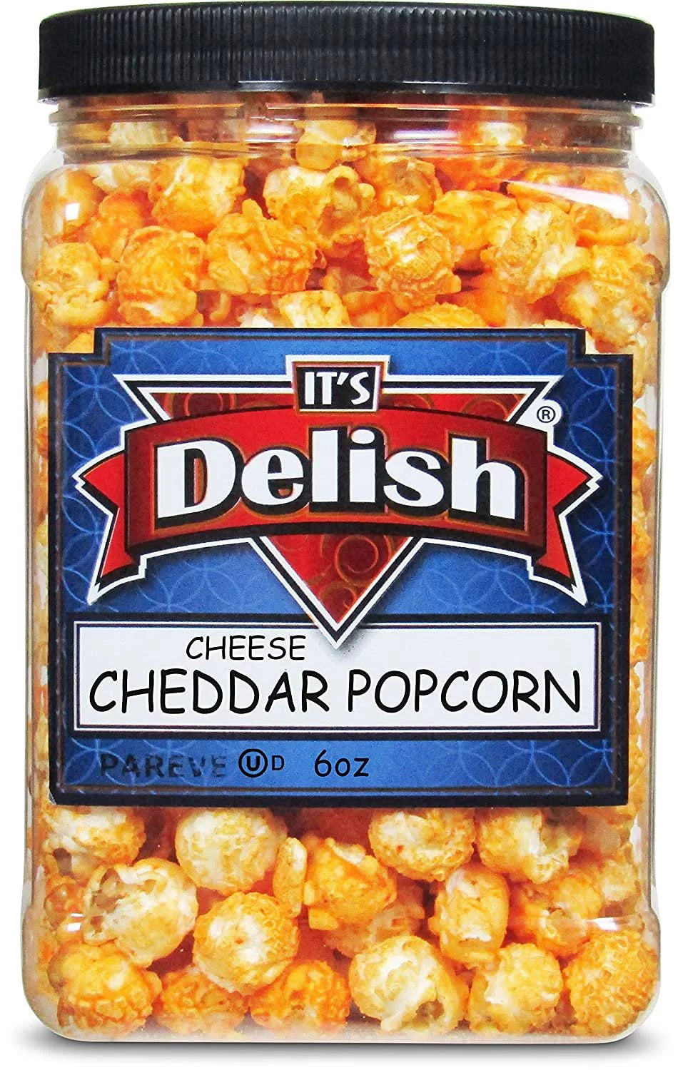 Gourmet Cheddar Cheese Popcorn by It's Delish, 6 Oz Jar E359314