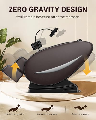 Zero Gravity Full Body Massage Chair Recliner with Heat and Bluetooth I86545