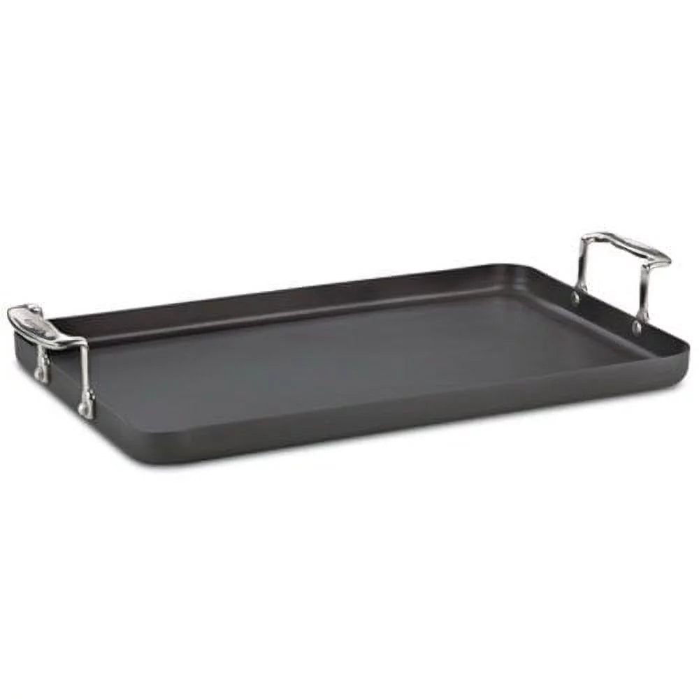 Cuisinart Chef's Classic Nonstick Hard-Anodized 13-Inch by 20-Inch Double Burner Griddle - Charcoal