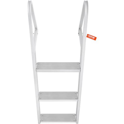 VEVOR Removable Dock Ladder 3/4/5 Steps, Aluminum, 350/500lbs Capacity T419635