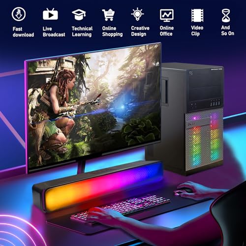 Dell Optiplex 7020 Gaming Desktop PC, Core i7, GT 1030, 16GB RAM, 512GB SSD, Windows 10 Pro (Renewed) R5435