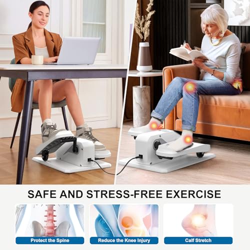 VIVURN® 018 Under Desk Elliptical Machine for Seniors, Quiet & Portable O32733