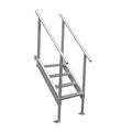 Extreme Max 3005.3843 Universal Mount Aluminum Dock Stair 4-Step X6977