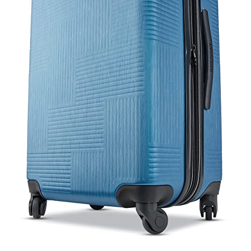 American Tourister Stratum XLT Expandable Hardside Luggage with Spinner Wheels, Jet Black, Carry-On 21-Inch E7418