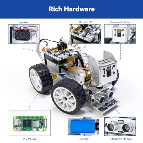 SunFounder PiCar-X AI Video Robot Car Kit for Raspberry Pi 5/4/3B+/3B Q194330