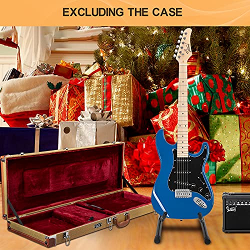 GLARRY Full Size Electric Guitar with 20W Amp and Accessories Pack (Blue) C3431