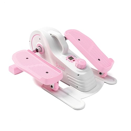 Sunny Health & Fitness Under Desk Elliptical Exerciser, Magnetic, Pink Y689540
