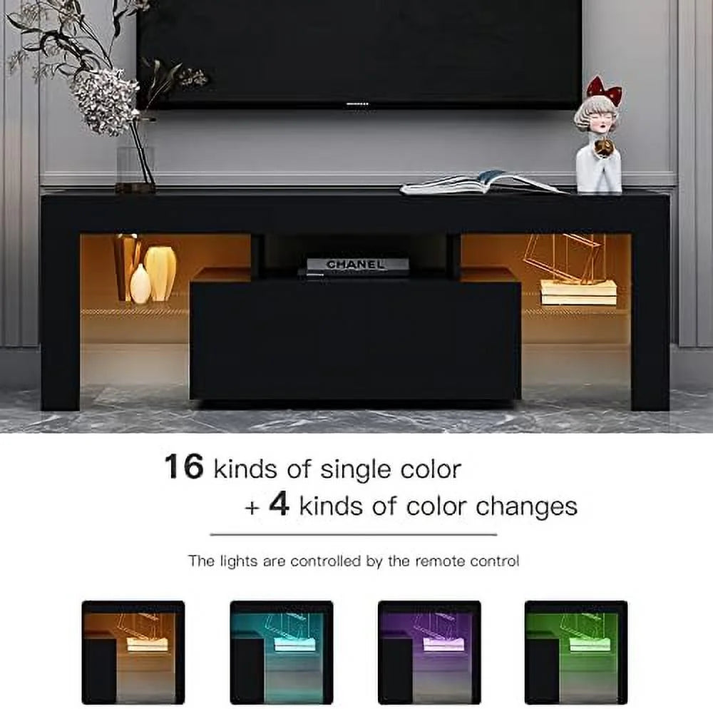 NLIBOOMLife Modern TV Stand with 2 Cabinets for 65 inch TV E24521