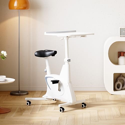 FLEXISPOT V9 3-in-1 Exercise Bike, Under Desk Bike, Indoor Cycling, 350LBS Capacity, White X192