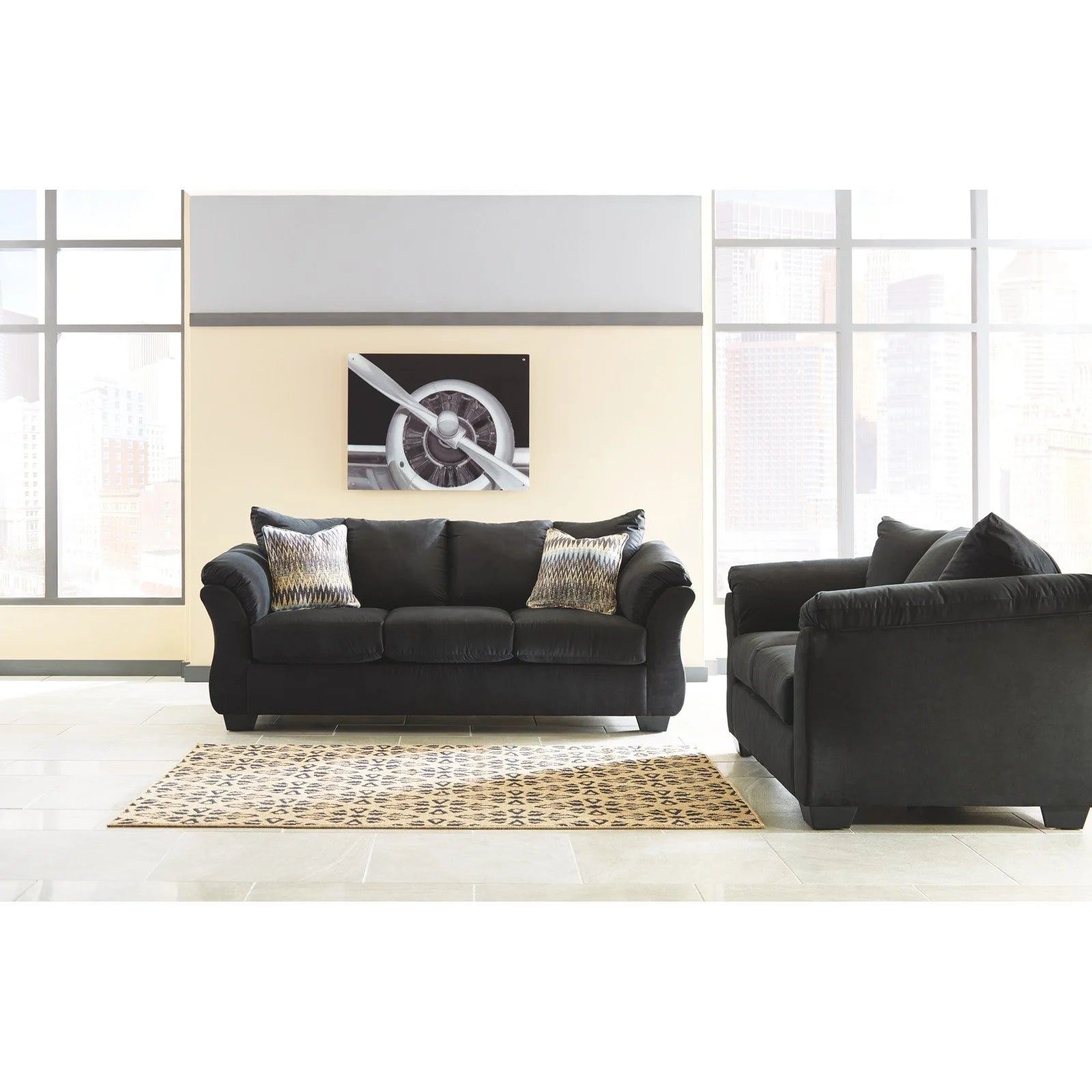 Signature Design by Ashley Darcy Loveseat Blue D291