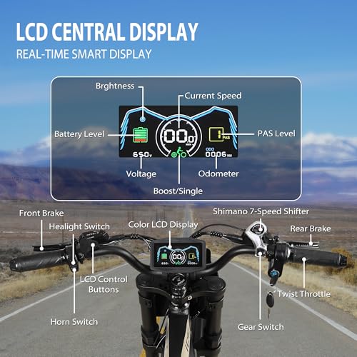 TUTTIO ICT Electric Bike for Adults, 4000W 60V 25AH, 20" Fat Tire Full Suspension K74003