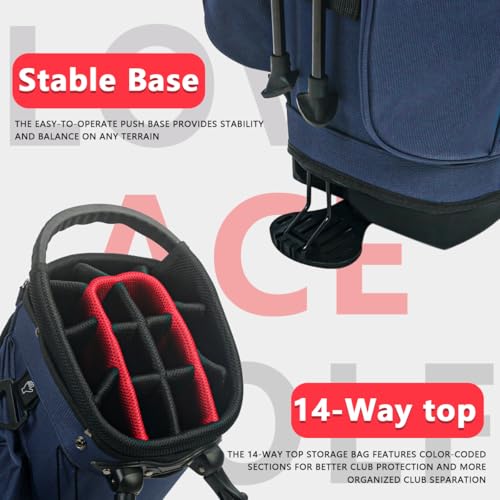 14-Way Golf Stand Bag, Lightweight for Men and Women C3556