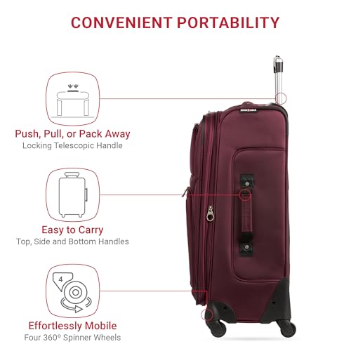 SwissGear Sion Softside Expandable Roller Luggage 3 Piece Set N784870