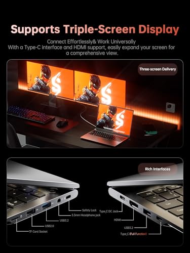 ACEMAGIC Gaming Laptop, 16-inch FHD, AMD Ryzen 7, 16GB DDR5 512GB SSD, Windows 11 A42448