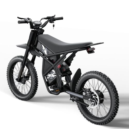 GT73 PRO/GT73 Electric Dirt Bike for Adults, 50MPH 60V 3000W / 37MPH 48V 2400W, 1747Wh/2160Wh Dual Battery Ebike Up to 85 Miles, 25" Motorcycle Tire, UL2849 All Terrain E Bike Full Suspension