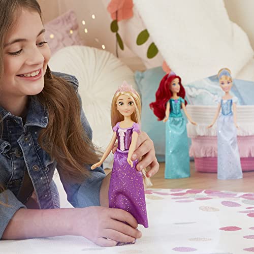 Disney Princess Royal Shimmer Rapunzel Doll with Skirt and Accessories K2417