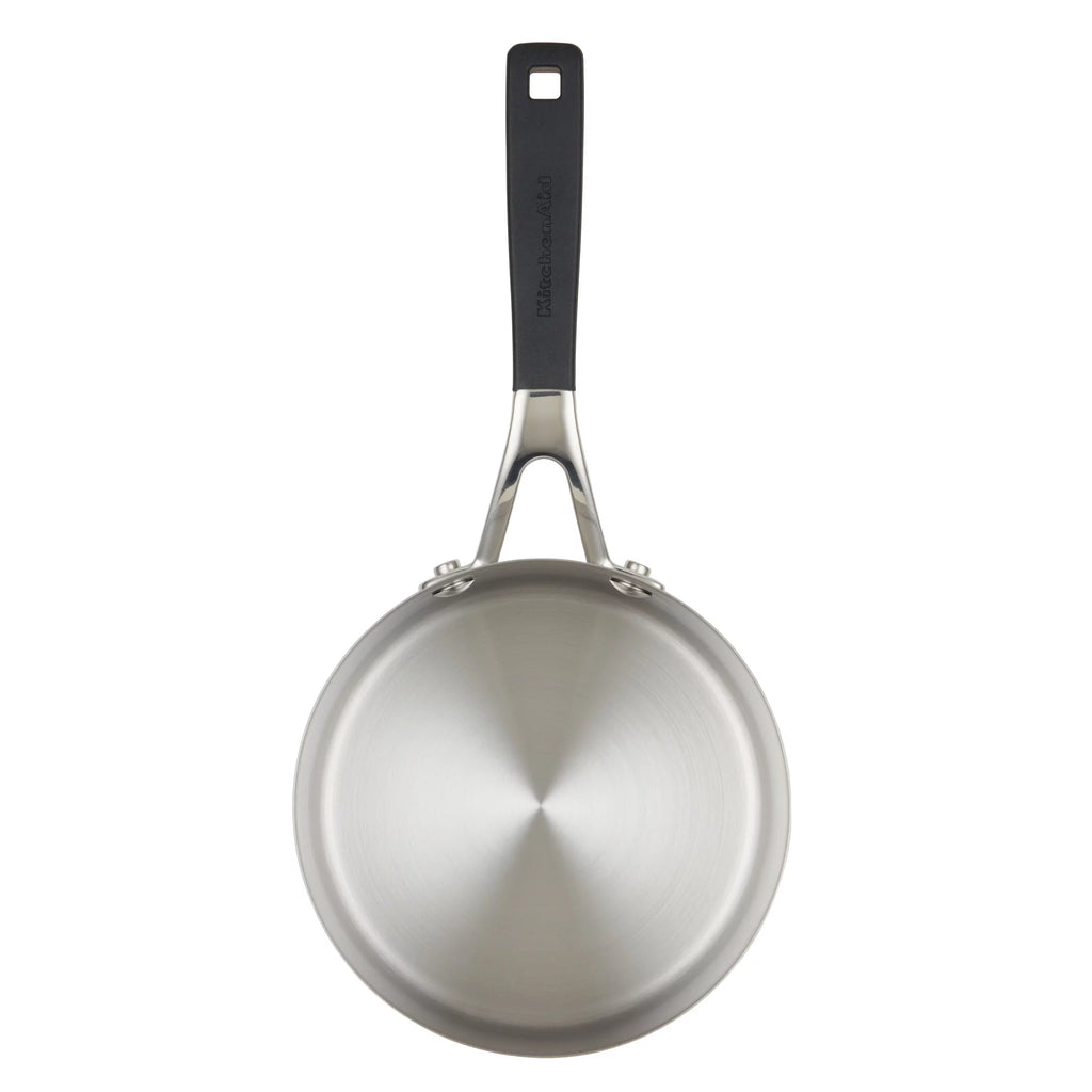 KitchenAid Stainless Steel Induction Saucepan with Pour Spouts, 1 Quart V55339
