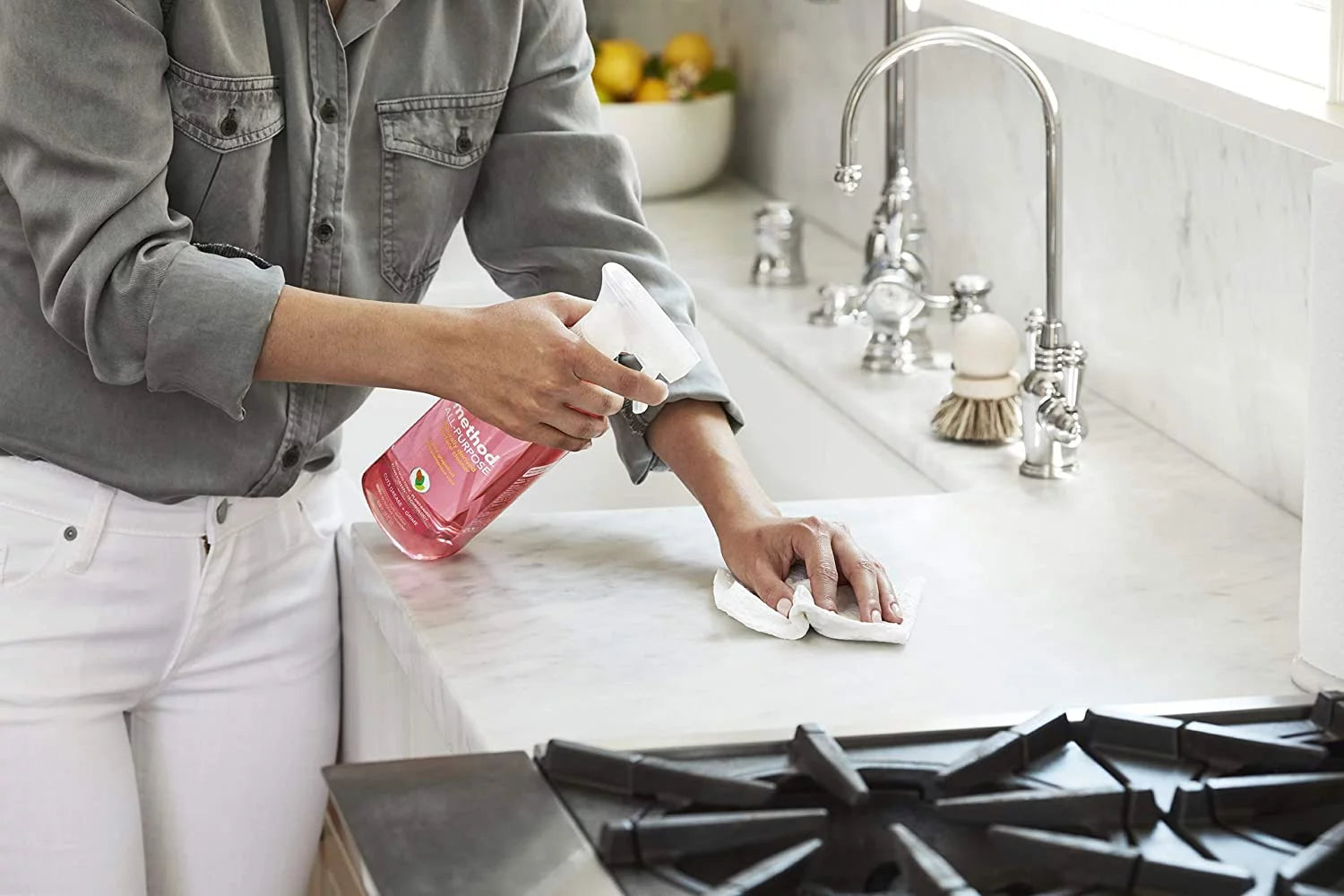 Method All Purpose Natural Surface Cleaner, Pink Grapefruit, 28 oz, 2-Pack Q23562