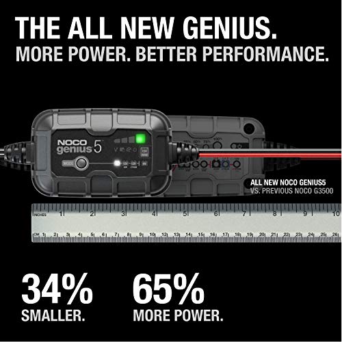 NOCO GENIUS5 5A 6V/12V Smart Battery Charger for Lead-Acid & Lithium Batteries E5184